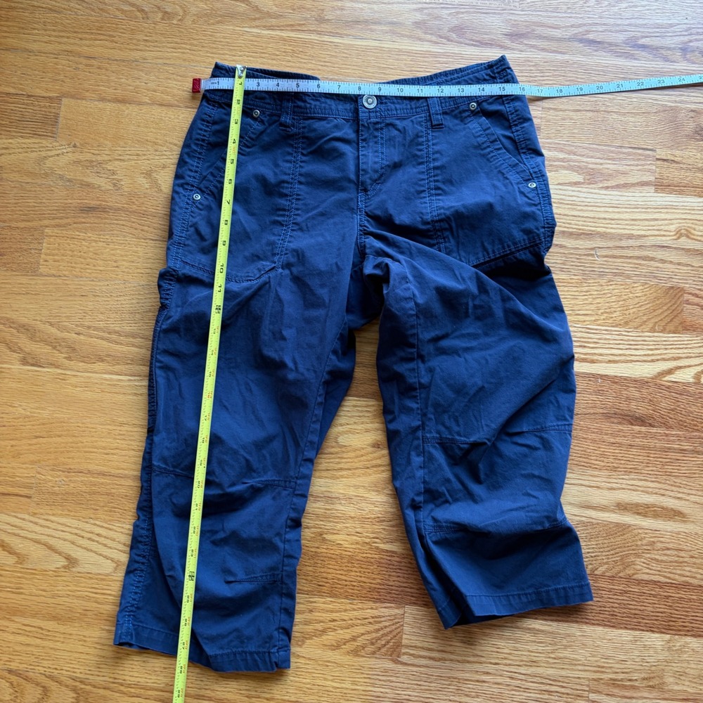 Kuhl‎ Free Range Hiking Capri Pants 8 Navy Blue Stretch Crop Outdoor Gorpcore - Picture 4 of 16